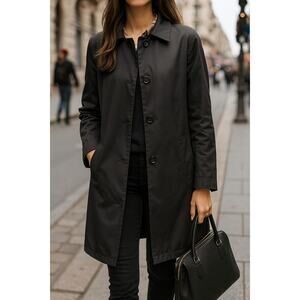 Kenneth Cole Reaction Women's Small Black Lightweight Overcoat Jacket